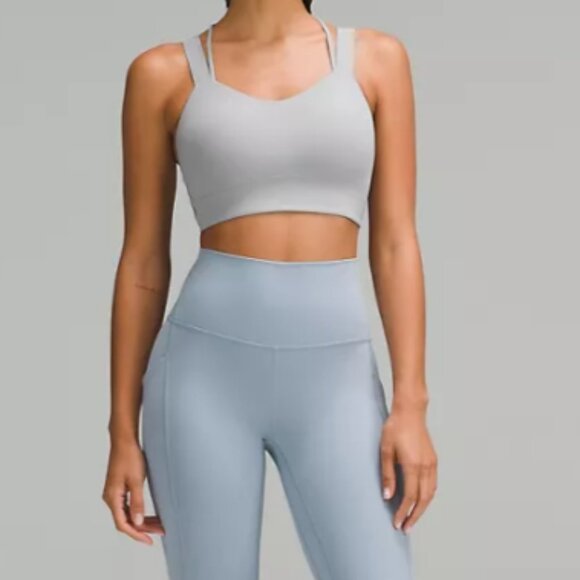 Lululemon Like a Cloud Long-Line Bra in Rhino Grey - 10 D/DD Cup - Picture 7 of 8